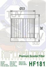 HIFLOFILTRO Oil Filter - HF181