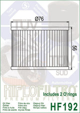 HIFLOFILTRO Oil Filter - HF192