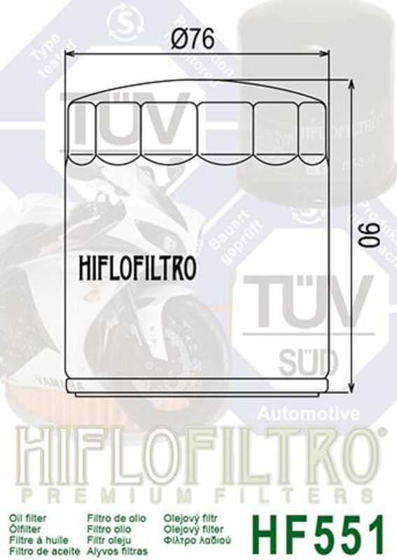 HIFLOFILTRO Oil Filter - HF551