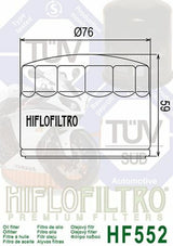 HIFLOFILTRO Oil Filter - HF552