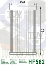 HIFLOFILTRO Oil Filter - HF562