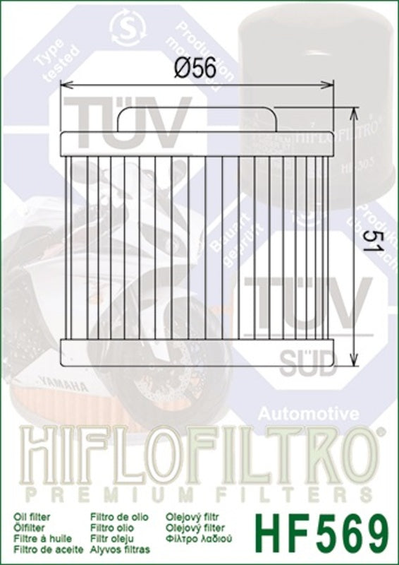 HIFLOFILTRO Oil Filter - HF569