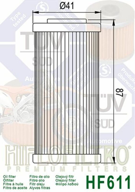 HIFLOFILTRO Oil Filter - HF611