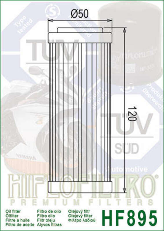 HIFLOFILTRO Oil Filter - HF895 - Ural Motorcycle 750 (10-13)
