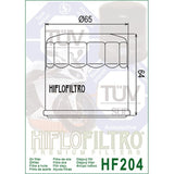 HIFLOFILTRO Oil Filter Chrome - HF204C