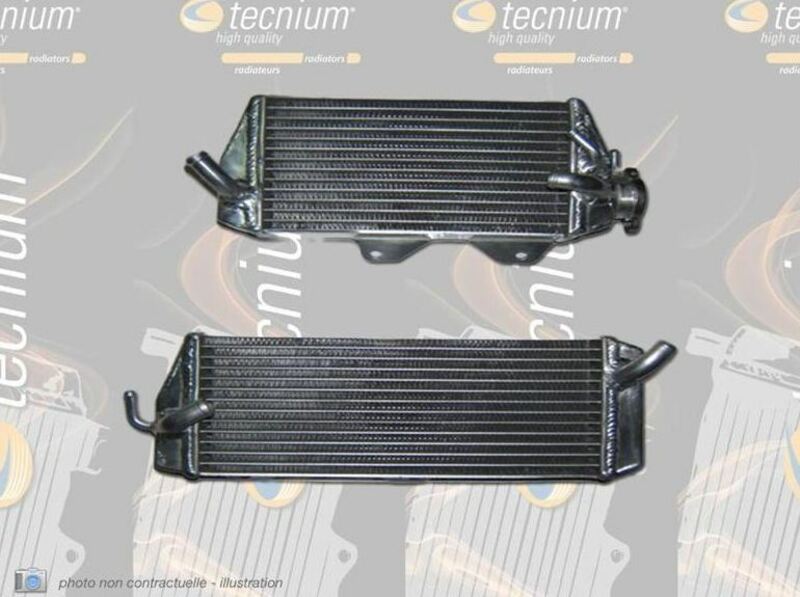 TECNIUM Left Water Cooler - Kawasaki KX450F