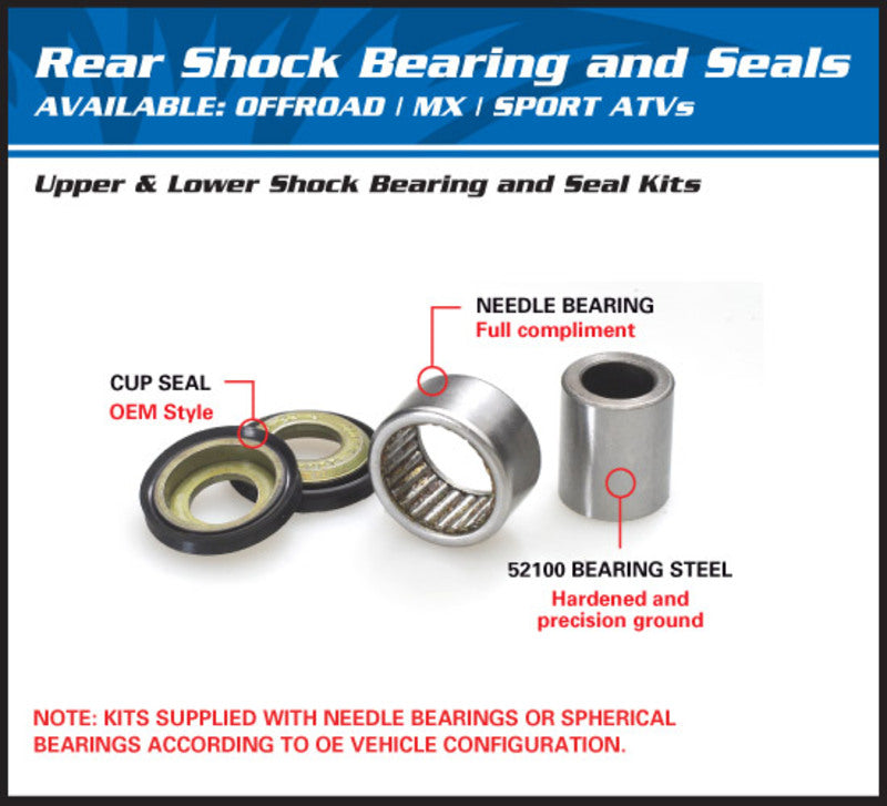 ALL BALLS Bottom Shock Absorber Bearing Kit Suzuki RM-Z250/450