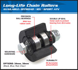 ALL BALLS Upper/Lower Chain Roller Black