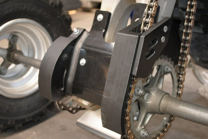 AXP Rear skid plate - HDPE 6mm Yamaha YFZ450R