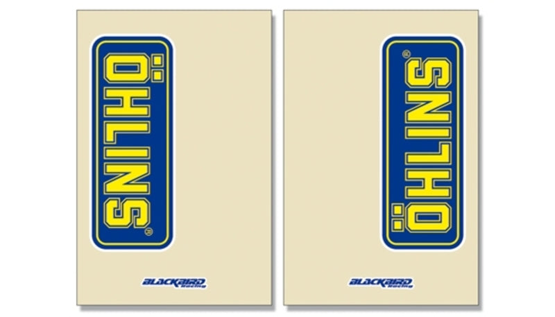BLACKBIRD Ohlins Fork Graphic Kit Clear