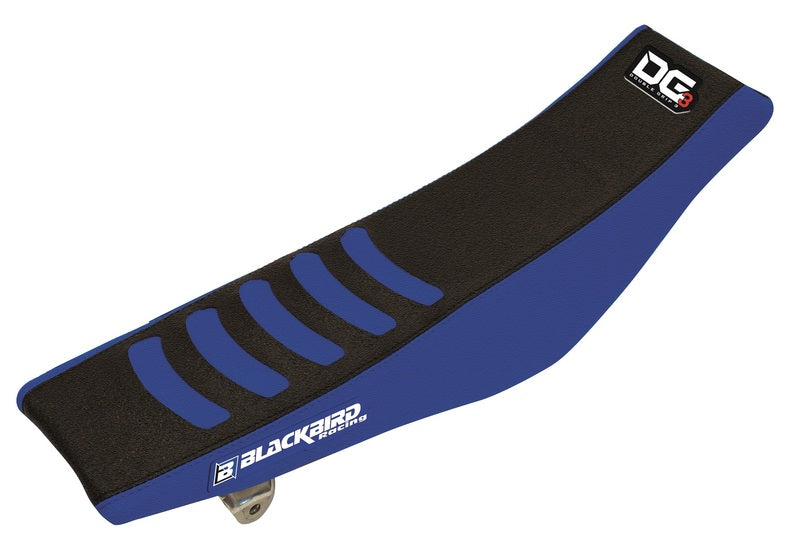 BLACKBIRD Double Grip 3 Seat Cover Black/Blue Yamaha YZ85