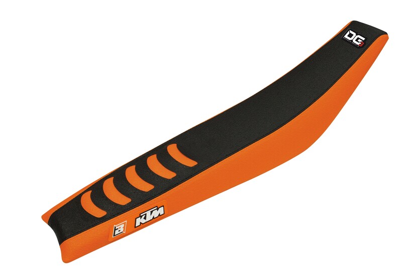 BLACKBIRD Double Grip 3 Seat Cover Black/Orange KTM