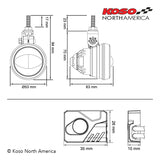KOSO LED Anti-Fog Light Kit Aurora