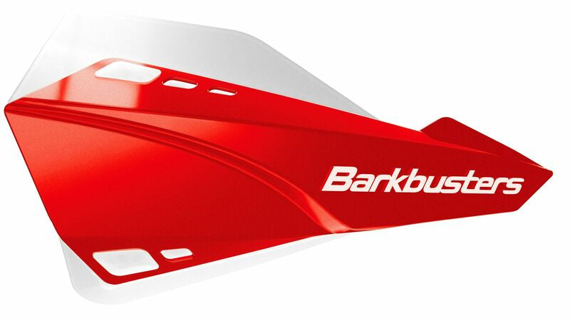 BARKBUSTERS Sabre Handguard Set Universal Mount Red/White