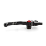 ART Foldable Levers Black/Red Screw by Pair Honda
