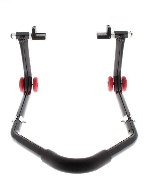 BIHR Universal Dismountable Rear Stand Lift Black with ''L'' Rubber Adapters