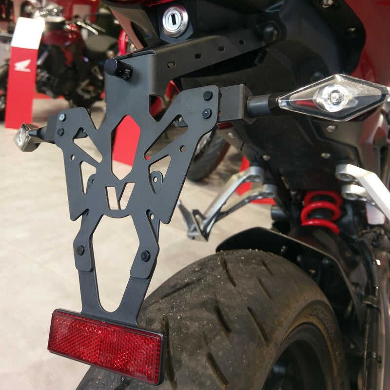 V PARTS License Plate Holder Black Honda CB125R/300R