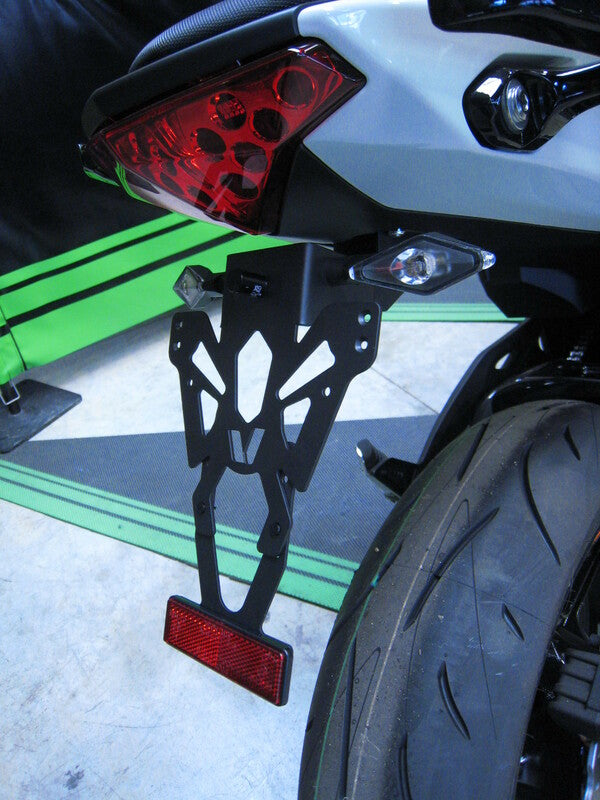 V PARTS License Plate Holder Black Kawsaki ER6