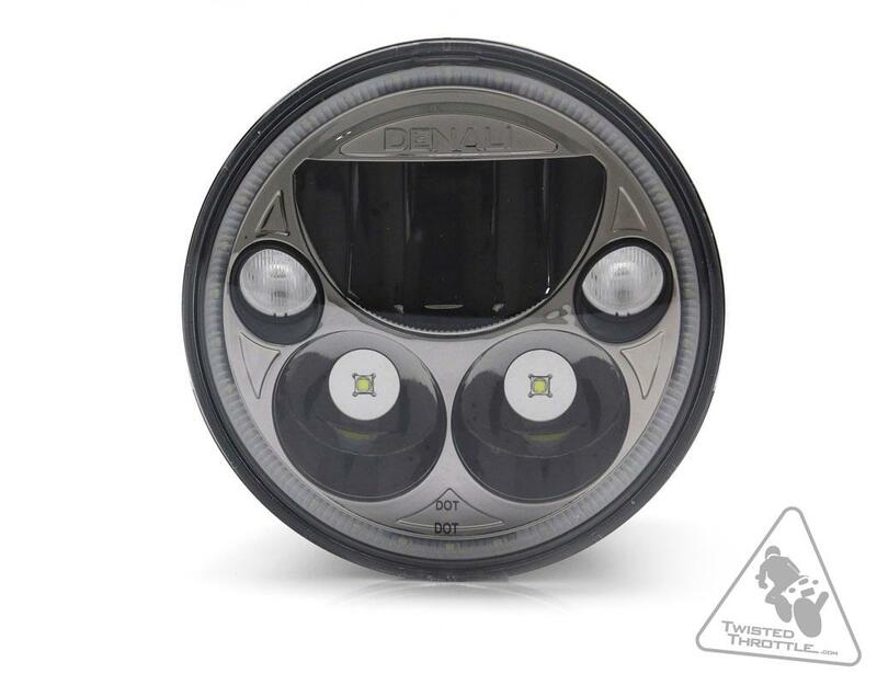 DENALI M5 LED Headlight Ø145mm Black Chrome