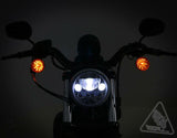 DENALI M5 LED Headlight Ø145mm Black Chrome