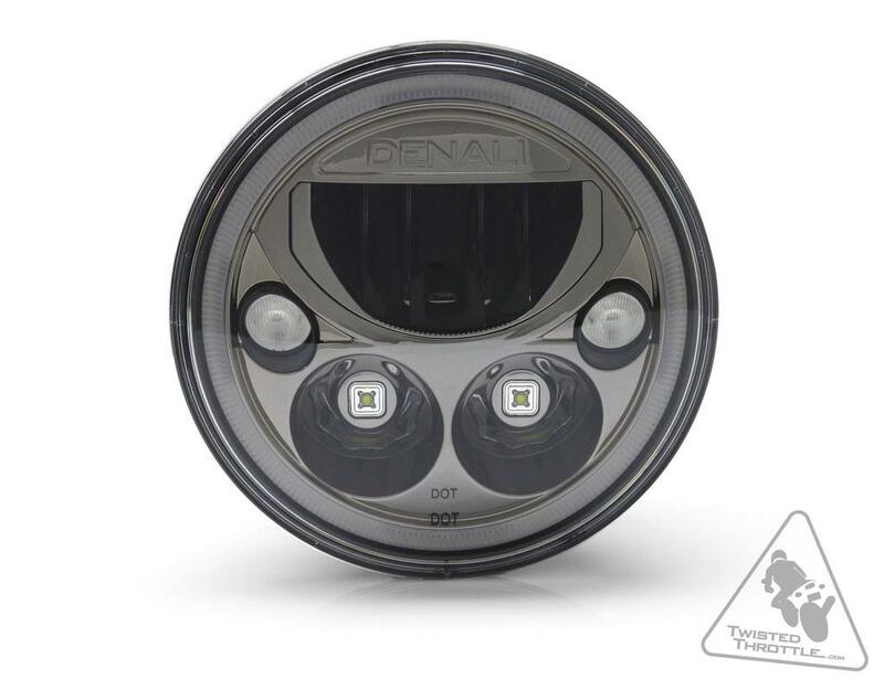 DENALI M7 LED Headlight Ø177mm Black Chrome