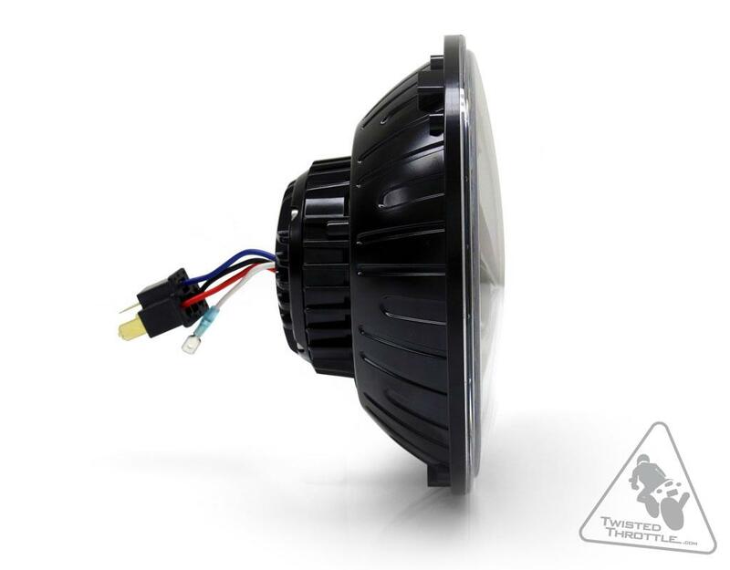 DENALI M7 LED Headlight Ø177mm Black Chrome