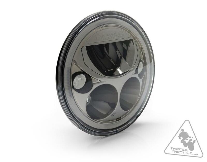 DENALI M7 LED Headlight Ø177mm Black Chrome