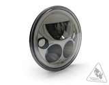 DENALI M7 LED Headlight Ø177mm Black Chrome