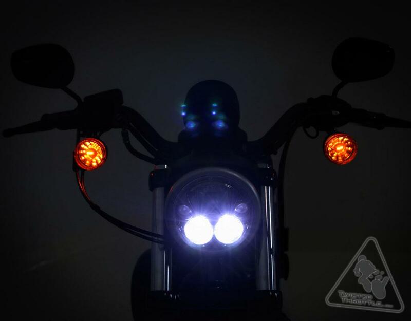 DENALI M7 LED Headlight Ø177mm Black Chrome