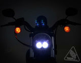 DENALI M7 LED Headlight Ø177mm Black Chrome