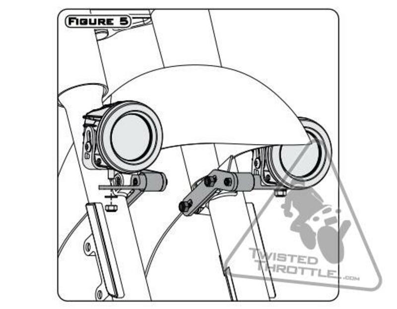 DENALI Light Mount Kawasaki Vulcan/Yamaha Star Cruisers