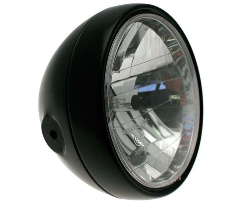 BIHR Classic Headlight Black Ø180x160mm universal