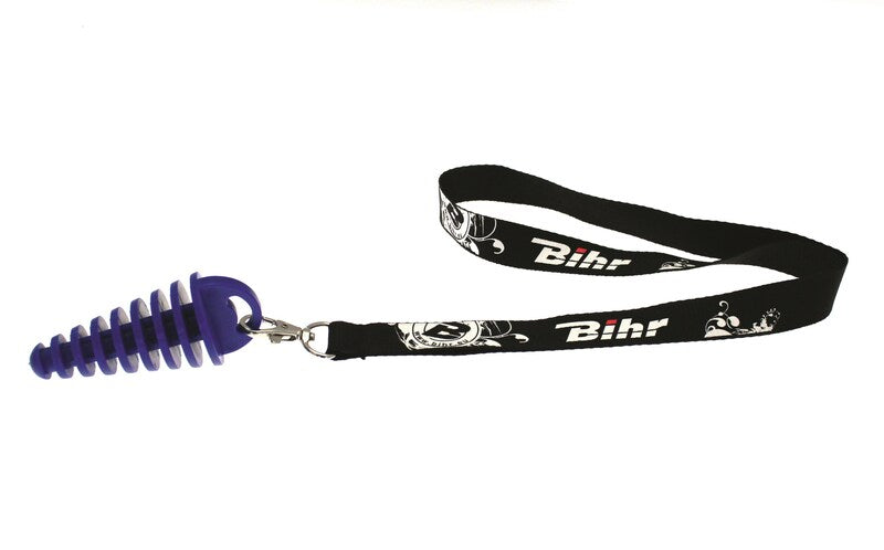 BIHR Exhaust Plug 2 Stroke Blue Ø14 to 37mm
