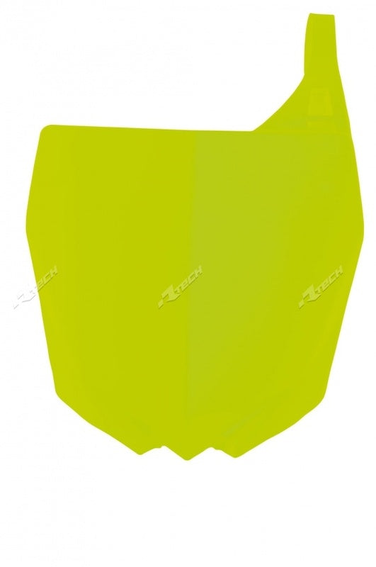 RACETECH Front Number Plate Neon Yellow Yamaha YZ125/250/250F/450F