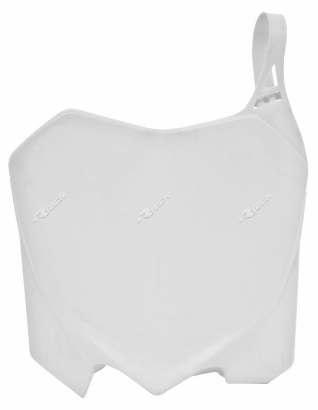 RACETECH Front Number Plate White Honda CRF250R/450R