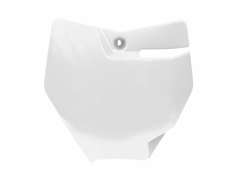 RACETECH Front Number Plate White KTM SX85