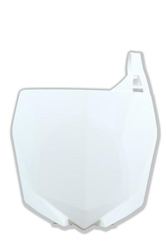 RACETECH Front Number Plate Husqvarna White Yamaha