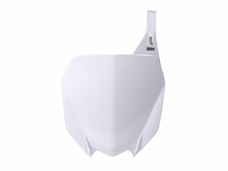 RACETECH Front Number Plate White Yamaha YZ-450F