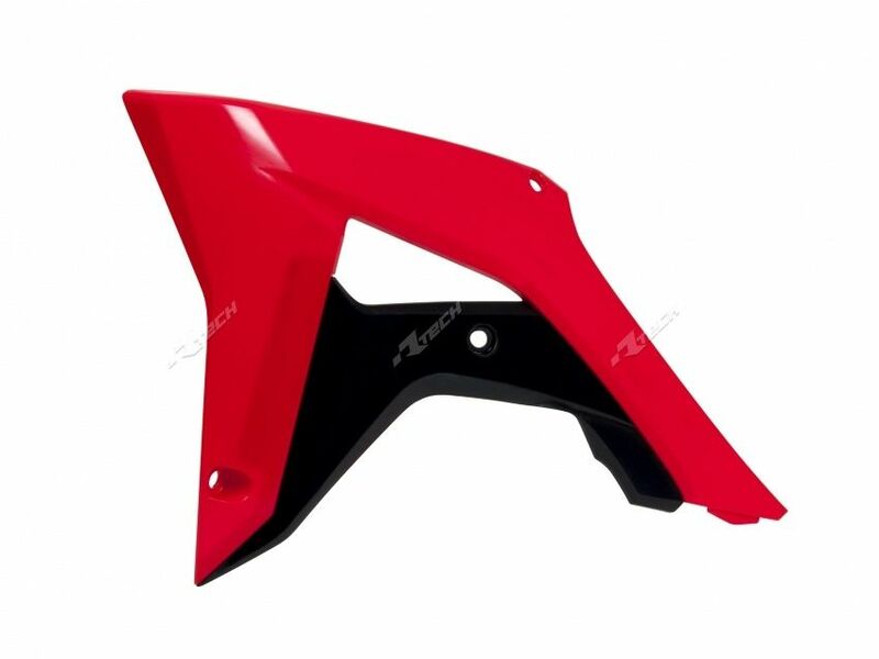 RACETECH Radiator Covers OEM Color (2017) Red/Black Honda CRF450R