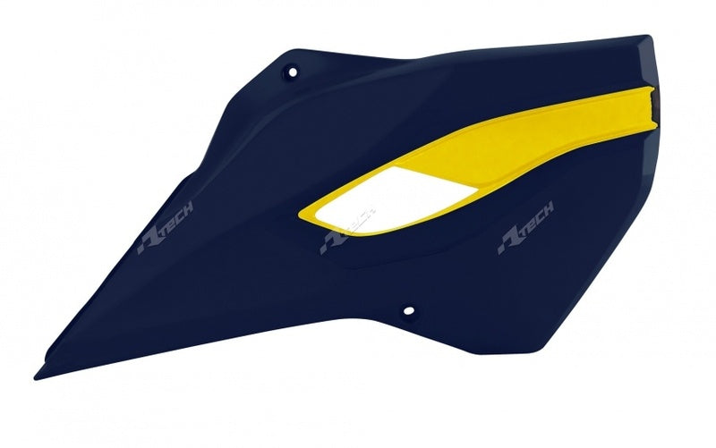 RACETECH Radiator Covers OEM Color Blue/Yellow Husqvarna