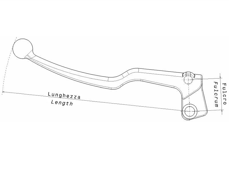 DOMINO Complete Clutch Lever Black Aprilia RX50