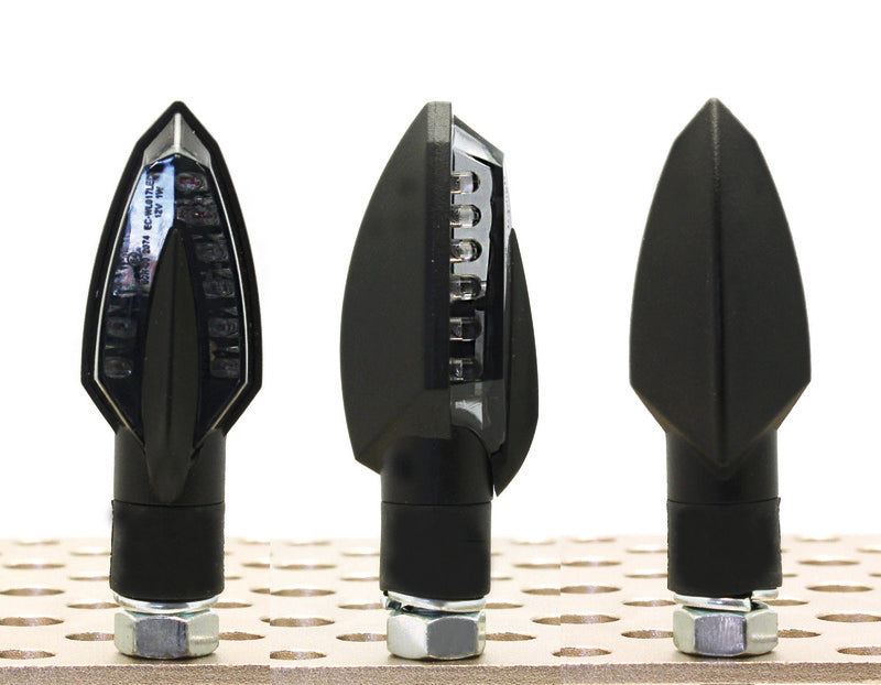 V PARTS Spear LED Indicators Black Universal