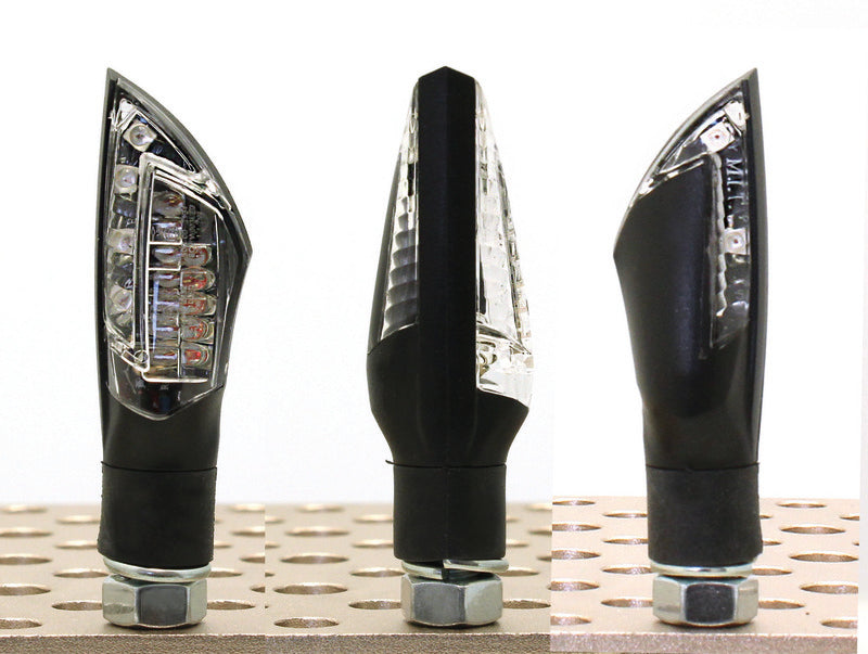 V PARTS Spike LED Indicators Black Universal