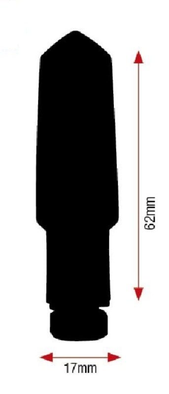 V PARTS Bud LED Indicators Black Universal