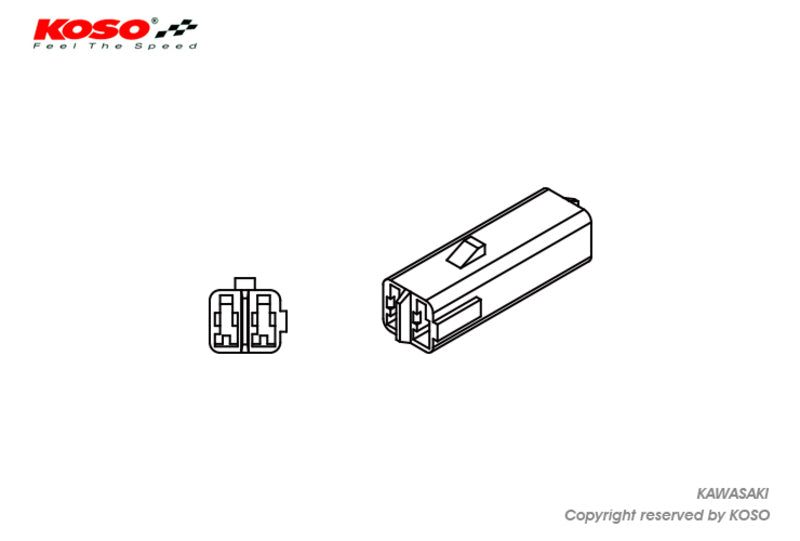 KOSO Indicator Adapter Cable Kawasaki