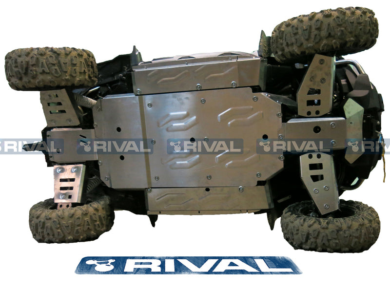RIVAL Complete skid plate kit - Aluminium CF Moto Zforce 800/1000
