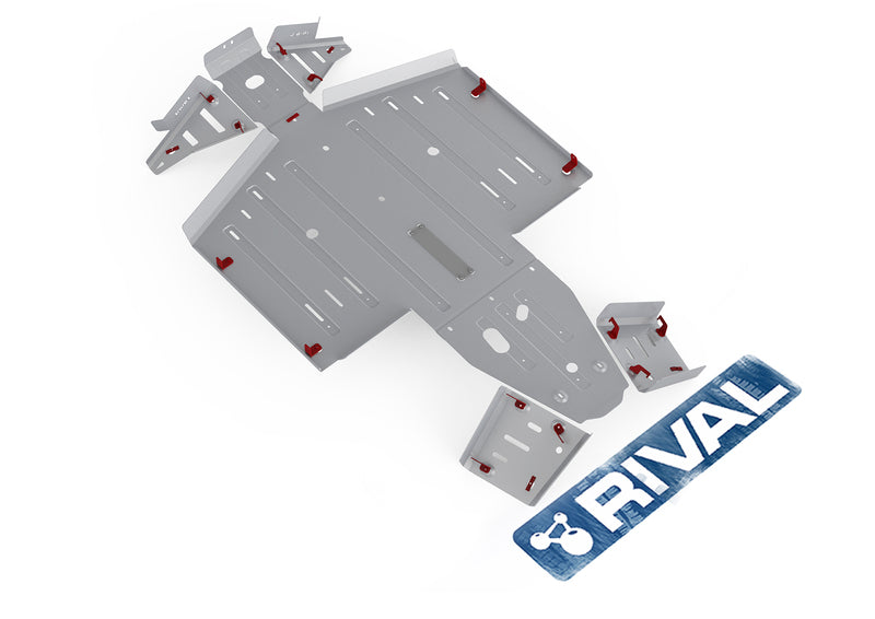 RIVAL Complete skid plate kit - Aluminium Polaris General