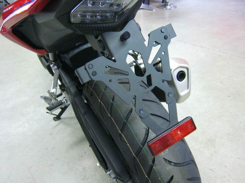 V PARTS License Plate Holder Black Honda CB500X