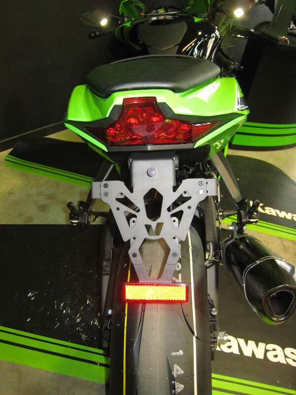 V PARTS License Plate Holder Black Kawasaki ZX10R