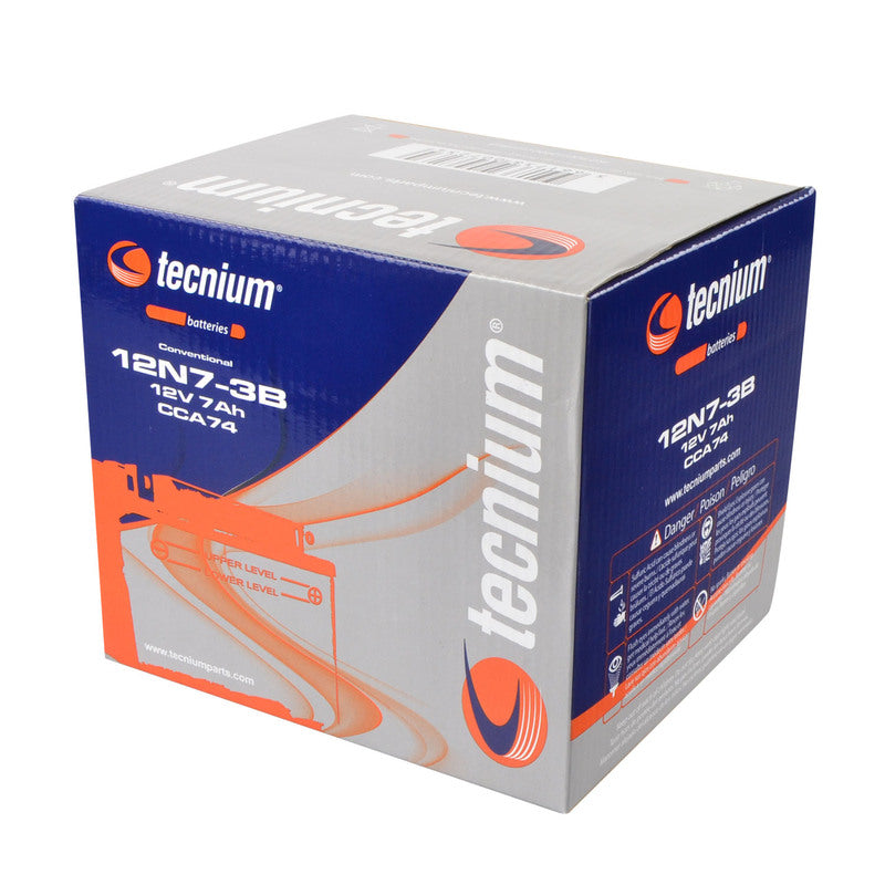 TECNIUM Battery Conventional with Acid Pack - 12N7-3B